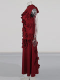 Plataz Temperament Elegant Wind Dress 2025 Summer New Collar Bow Flower Design Feeling Dress Dress Woman