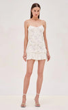Plataz Summer New Sling Broth Three-Dimensional Flower Splicing Skirt Swing Short Dress Dress Woman