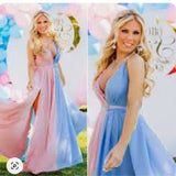 Plataz Women's Cotton Splicing Mesh Pregnant Women Drag Sleeveless Dress Photo Dress 1205 Maternity