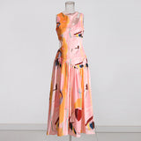 Plataz Sexy Wind Niche Design 2025 Summer Collar Hollow Folded Women's Dress In The Long Solid Color Folds