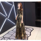 Plataz Sky Evening Dress 2025 New Spring Long-Term Skinny Noble Banquet Annual Conference Host Performance Dress Dress Woman