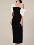 Plataz Style Dress Spring 2025 New High-End Perspective Mesh Bow Bow Dress Dress