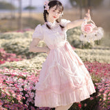 Plataz Design Flower With Poem Op Lolita Everyday Cute Lorita Sweet Dress 6734