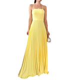 Plataz Women's High-Rise Splicing Sexy Dew Solid Color Design Dress In Summer 2025