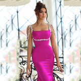 Plataz New Sexy Suspension Slamaded Dresses With Sleeveless Dresses For Party Banquet