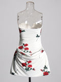 Plataz Famous Style Thoracic Dress Women's Dress 2025 Spring New Sexy Body-In-Print Fold Design Dress