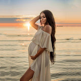 Plataz Women Chiffon Dress Skirt Pregnant Women Take Pictures Of Flowing Chiffon Skirt Maternity