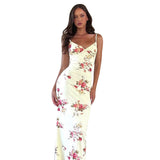Plataz Sling V-Neck Print Sexy Body Dress Summer Holiday Hot Girl Dress Dress Girl DJPT