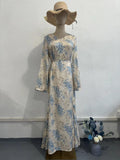 Plataz 2024 Gentle Wind-Scress Print Lady Style High-End Dress Dress