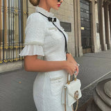 Plataz New On-Line Hot Selling Coarse-Fang Small Fragrant Style Dress DJPT