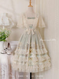 Plataz Design Sunflower Story Jsk Sling Skirt Everyday Cute Lolita Sweet Skirt 6199