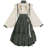 Plataz Design Sunflowers About Hanfu Women Chinese Style To Improve The Daily Chinese Elements Two-Piece Set 8469