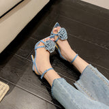 Plataz Word With Water Drill Rose Flower French Temperament Sexy High Heels Sandals Women Women Sandals High Quality Shoes