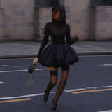 Plataz Autumn 2025 New Style Style Style Body Soaking Hem Net Yarn Sexy Dress Woman DJPT