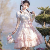 Plataz Design Flower With Poem Op Lolita Everyday Cute Lorita Sweet Dress 6734