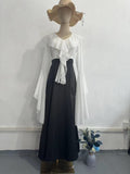 Plataz 2024 Long-Sleeved Sleeves Sweet Long-Sleeved Splicing Bag-Suited Body-Dight With Dress