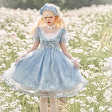 Plataz Butterfly Op Lolita Sweet Dress Lolita Dress Summer Long Short Sleeve 6544