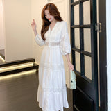 Plataz Seaside Holiday Photo Clothes Super Fairy Long Dress Beach Dress Yunnan Tourism Wearing Dress Summer