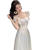 Plataz Leaf Belt Leaf Belt And Leaf Dress Woman's New Summer Ethereal Flawed Suspension Dress For 2024