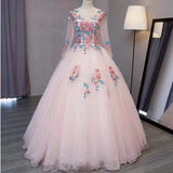 Plataz Yarn Performance Dress Women's Long-Sleeved Student Art College Evening Dress Vocal Fluffy Dress Thin Annual Meeting