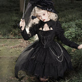 Plataz Design Dark Night Law Lolita Dress Everyday Cute Lolita Sweet Dress 6656