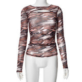Plataz Women's Summer 2024 New Solid Color Long Sleeve Bottom Net Slamm Slamm An Empty Top DJPT