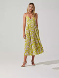Plataz Summer New Fashion Colorful Printing Press Folding Sling Dress