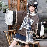 Plataz Teased Original Hundred-Child Cabinet Lolita Girl Lolita Shirt Dress Half Dress Set 9329 ???