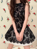 Plataz Sleeveless 24 Early Spring New South Oil High-Sand Sweet Lace Embroidery To Get The Dress Holiday Style Ponve Skirt