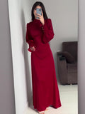 Plataz Autumn New Folding Belt Design Court Style Dress
