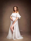 Plataz Women Chiffon Dress Skirt Pregnant Women Take Pictures Of Flowing Chiffon Skirt Maternity
