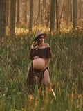 Plataz Bohemian Chiffon Maternity Dress Set Pregnant Women Photo Photo Chiffon Dress Maternity