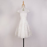 Plataz Design Bamboo Chinese Style Retro Daily Hanfu Women's Coat Dress Two-Piece 6632