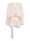 Plataz Elegant Vintage Style Dress 2025 New Hot-Sold Collar With Shoulder Long Sleeve Short Dress