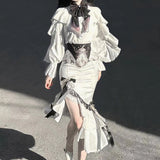 Plataz Teased Original Ring Door Lolita Girl Lolita Waist Cover Dress Dress Short Skirt Sweet Suit 7173