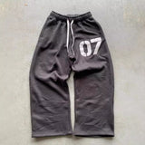 Plataz Trend Street Loose Sweatwear Suit Men And Women's Hip-Hop Sports Zipper Hoodie Trousers Set DJPT