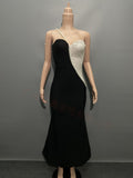 Plataz Fashion Pearl One-Shoulder Party Evening Dress Design Famous Fishtail Dress Banded Dress