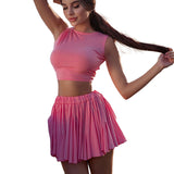 Plataz Holiday Style Sexy Bare Back Vest Casual Dress Casual Suit 2025Ins Summer New Women's Clothing DJPT