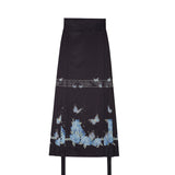 Plataz Design Fantasy Night Butterfly Chinese Style Improvement Han Elements Female Shirt Horse Face Dress Set 9081