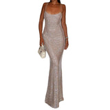 Plataz Design Flash Temperament Sling Dress Woman Fashion Sexy Body Dress Dress DJPT