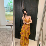 Plataz 2025 Light Luxury Evening Dress Floral Decorations With A Long Dress