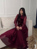 Plataz Spring New Diamond-Laying Splicing Designer Design Feeling Waist Thin Dress Dress Dress Dress Dress Dress Woman
