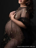 Plataz Independent Design Pregnant Woman Sexy Lace Pregnant Woman Photo Studio Photo Clothes Champagne Maternity