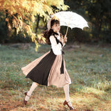 Plataz Design Dusk Chinese Style Improvement Han Elements Hanfu Women's New Chinese Top Dress Dress Set 8459