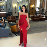 Plataz Autumn 2025 New Fashion Open Fork Dress Famous Style Sexy Temperament Big Flower Bra Dress DJPT