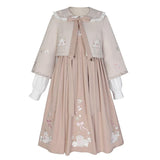 Plataz Design Little Sheep Lolita Sling Skirt Lolita Dress Temperament Sweet Three-Piece Set 6444