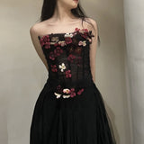 Plataz Flower Tector Blouse With Fishtail Half Skirt 2024 New Temperament Birthday Party Set