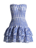 Plataz Mini Skirt 2025 Summer New Sleeveless Body Repair Lotus Side Hem Body Dress Dress Woman