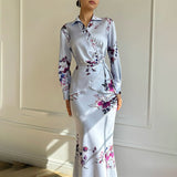 Plataz 2025 New Women's Solid-Colored Long-Sleeved Jacket Half-Dress Fashion Suit