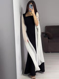 Plataz Autumn Bat Sleeves To Close The Waist Of The Famous Hepburn Wind Black And White Stitching Dress Woman